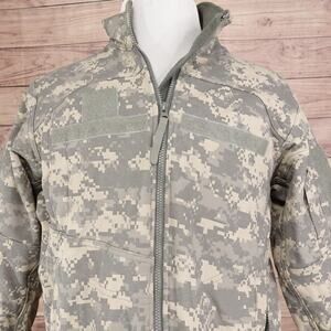 Massif Free IWOL Jacket Mens Medium ACU Camo Flame Resistant Fleece Lined USA